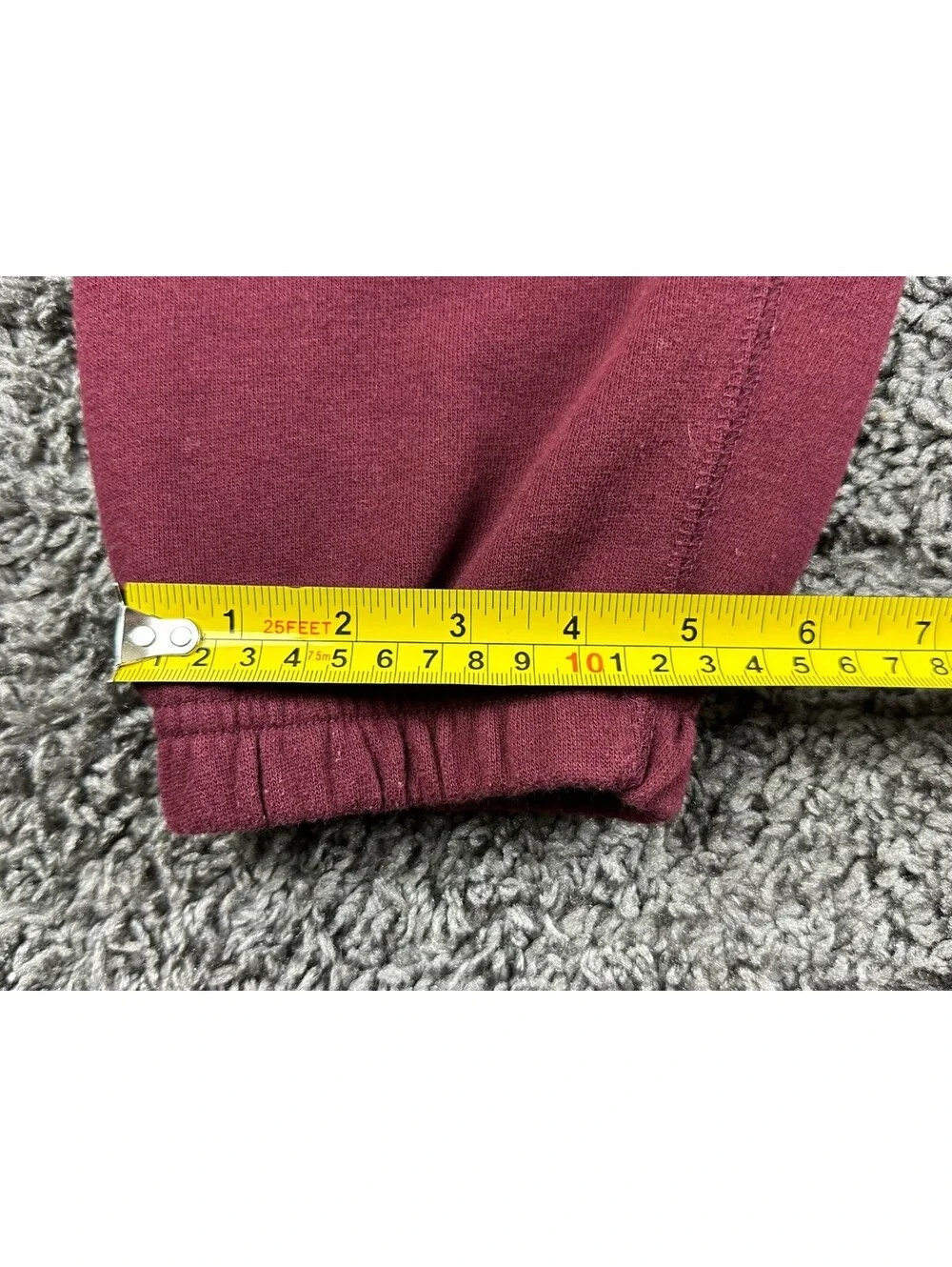 True Religion Core Jogger Sweatpants Mens L Burgundy Horseshoe Logo Lounge Pants